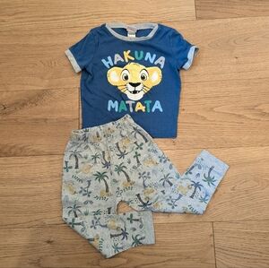 💜2 For 30💜 3T Disney's Lion King PJ Set